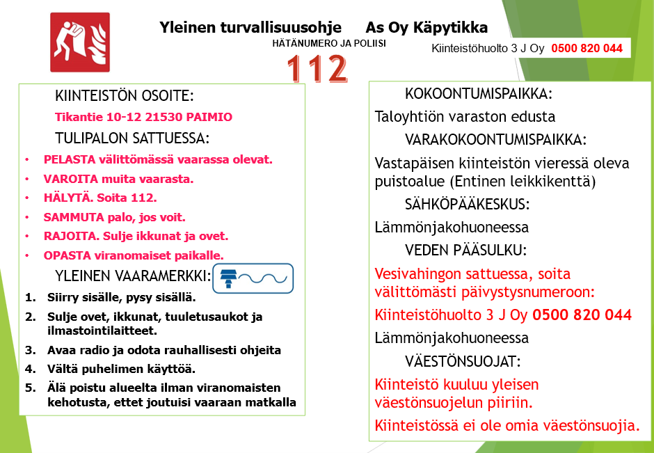Turvallisuusohje 1
